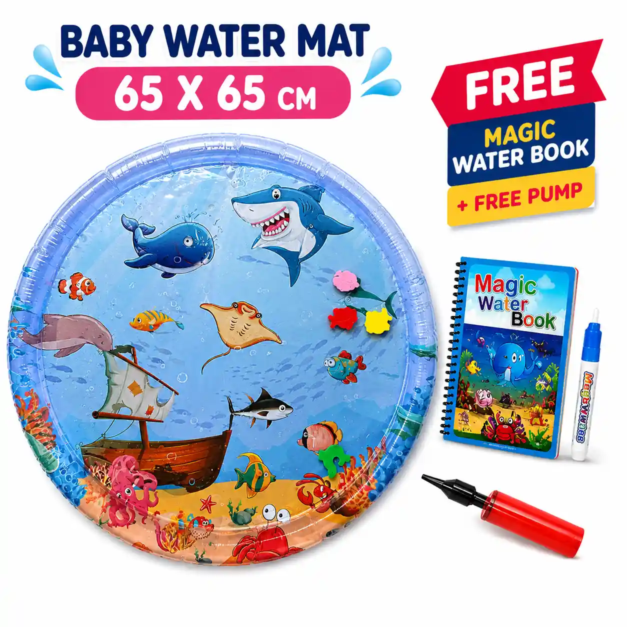 ChatGPT Image Jul 3, 2026, 02_41_02 AM 65×65cm Baby Water Mat Combo - Image 1