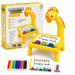 Kids Projector Painting Desk With Music