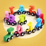 Education Montessori Magnetic Wooden Classic Train Toy - Image 3